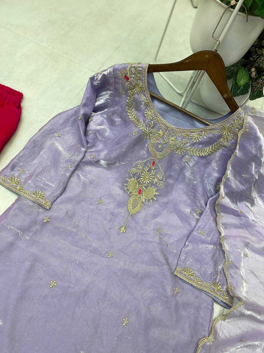 Embroidered Sharara Suit