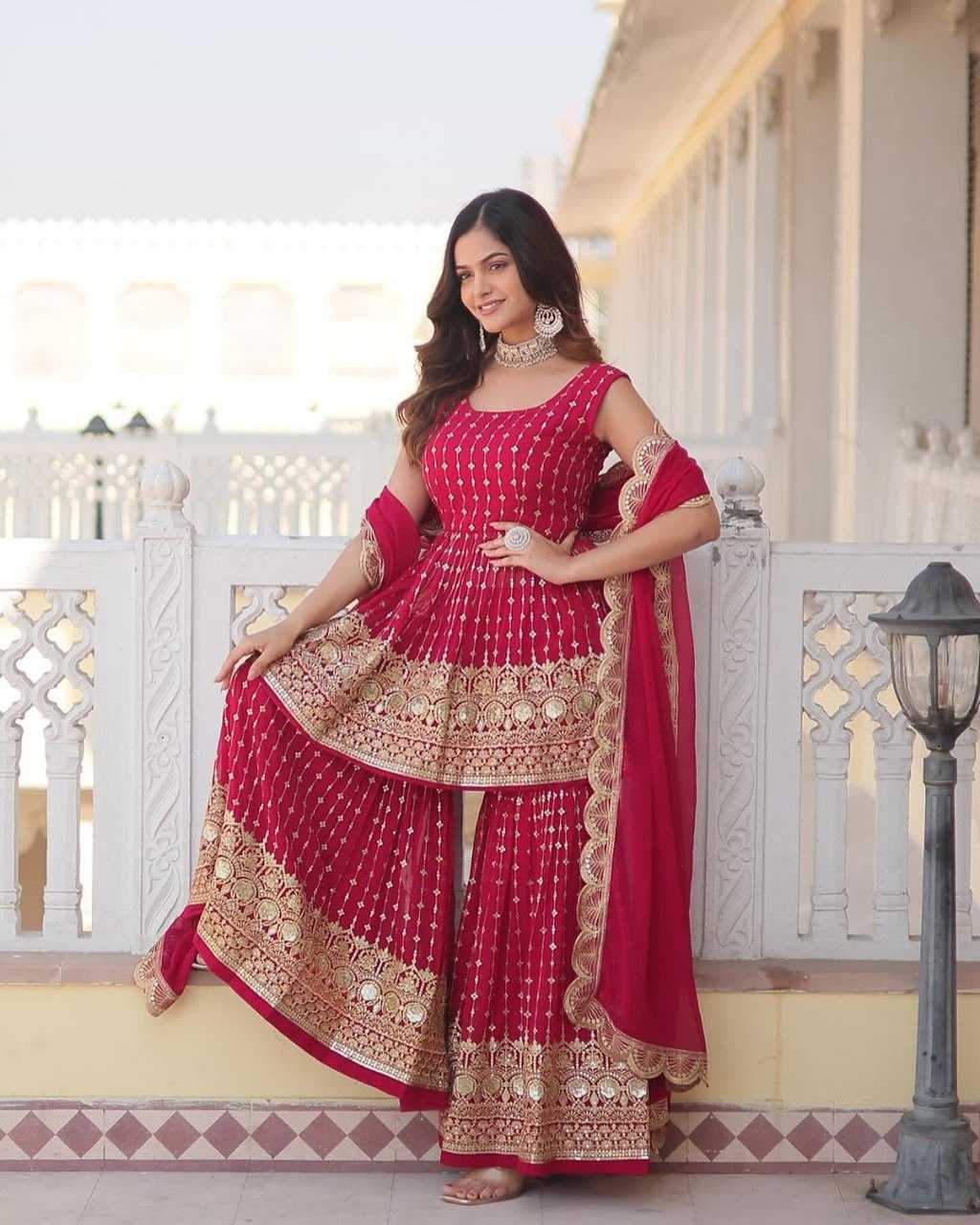 Faux Georgette Designer Suit