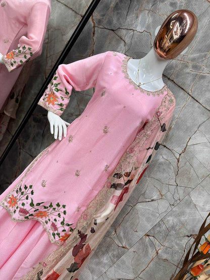 Chinon Sequence Embroidery Sharara