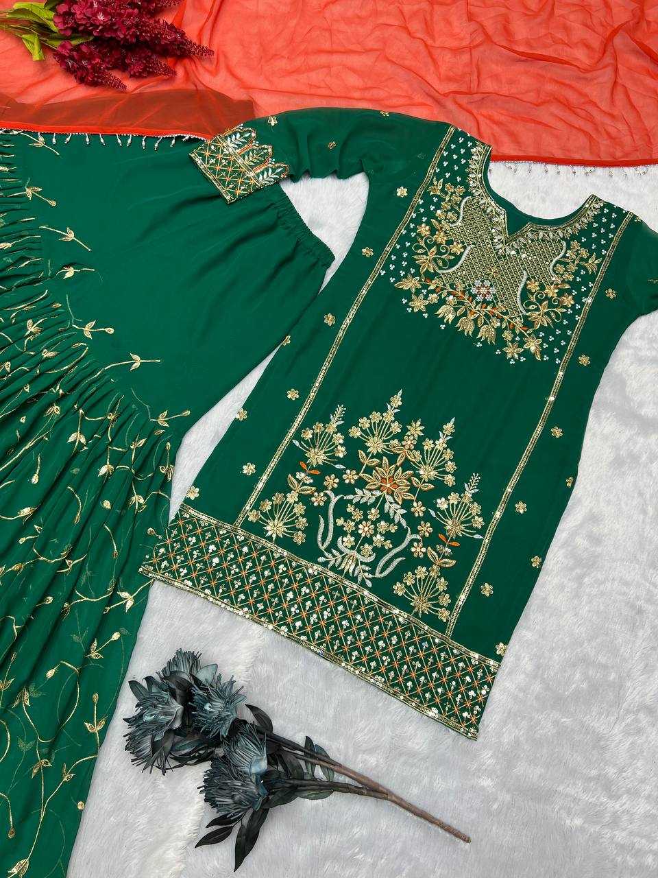 Vibrant Designer Sharara Suit