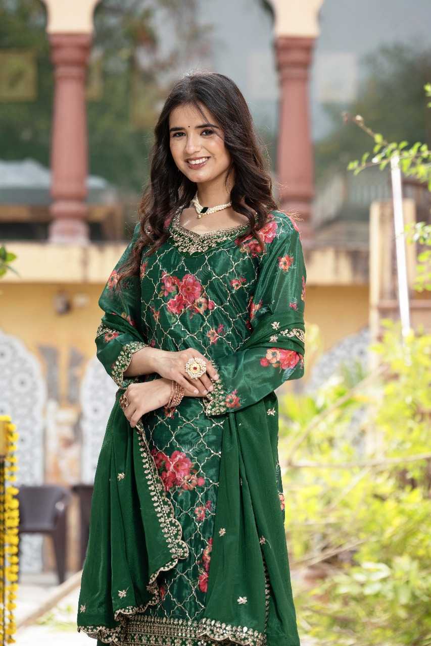 Chinnon Silk Designer Palazzo Suit