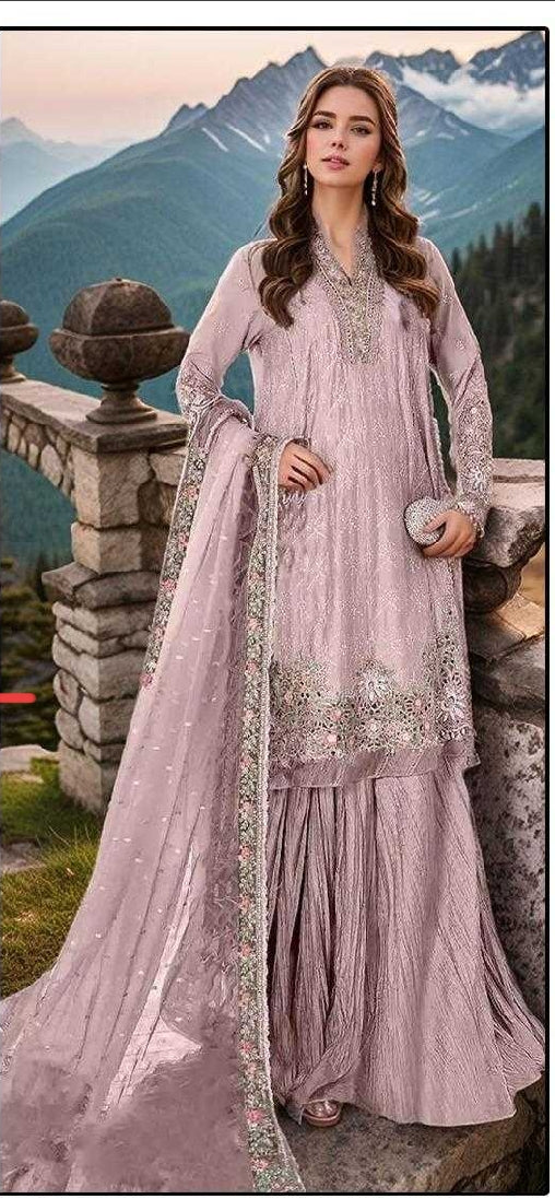 Heavy Organza Sharara Suit