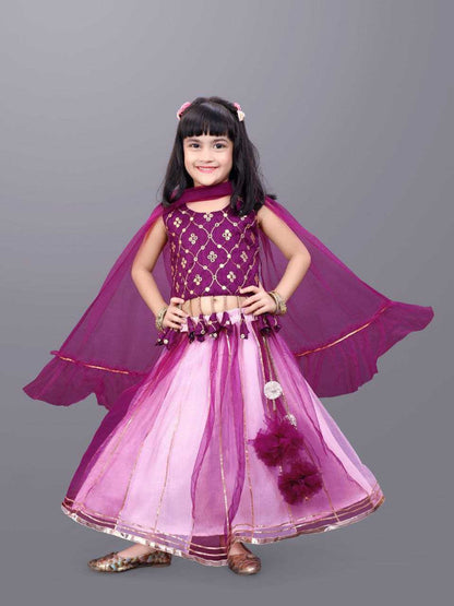 Art Silk  Baby Girl Wear Lehenga  Choli