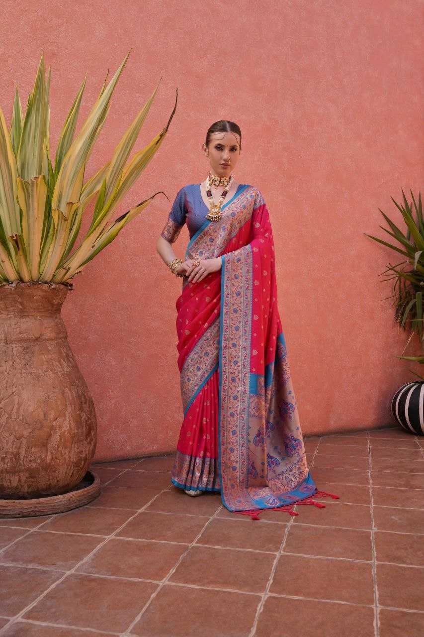 Banarasi Soft Silk With Zari Work PAITHANI Saree
