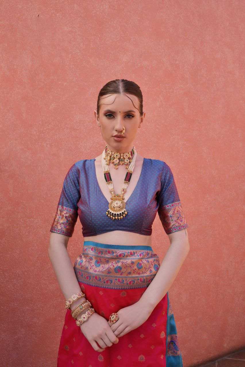 Banarasi Soft Silk With Zari Work PAITHANI Saree