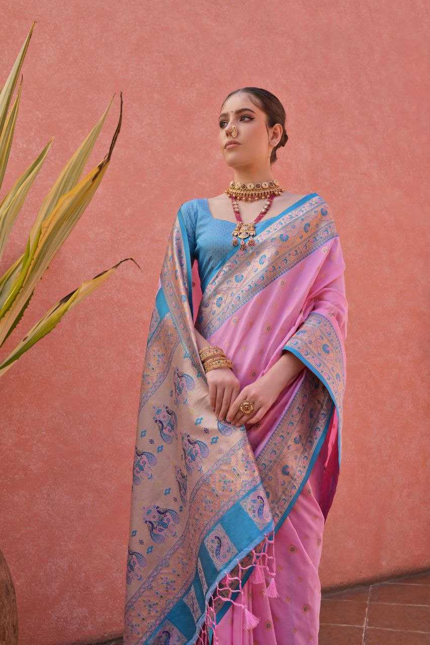 Banarasi Soft Silk With Zari Work PAITHANI Saree