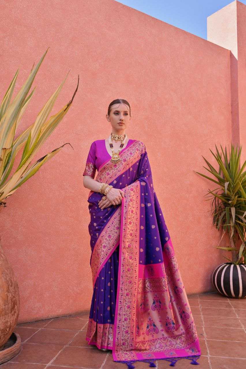 Banarasi Soft Silk With Zari Work PAITHANI Saree