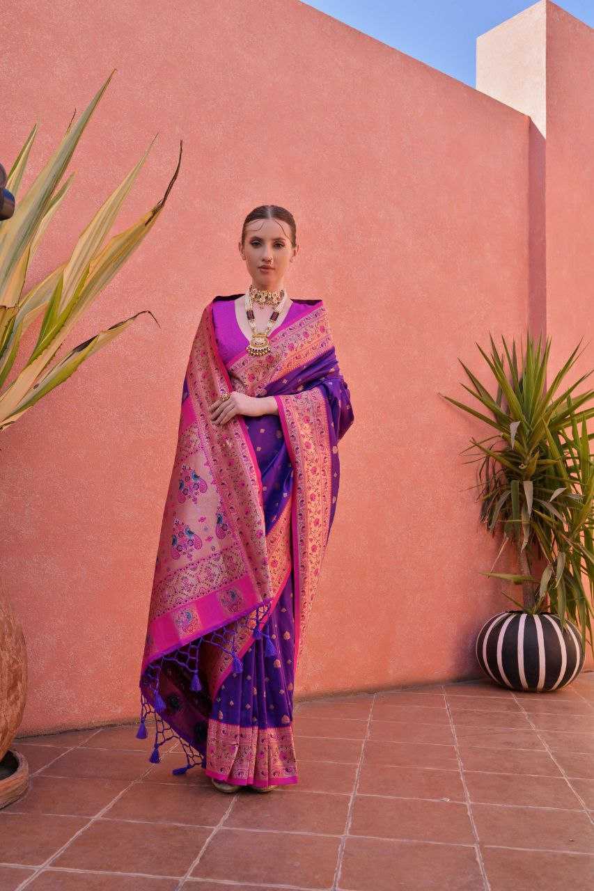 Banarasi Soft Silk With Zari Work PAITHANI Saree