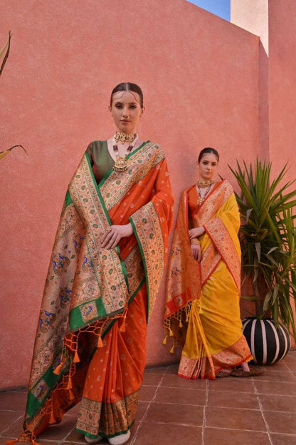 Banarasi Soft Silk With Zari Work PAITHANI Saree