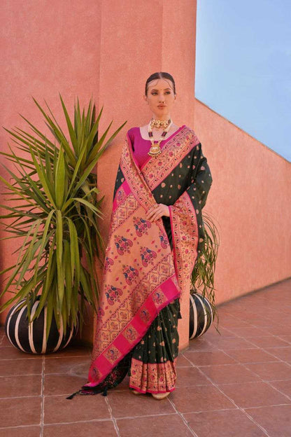 Banarasi Soft Silk With Zari Work PAITHANI Saree