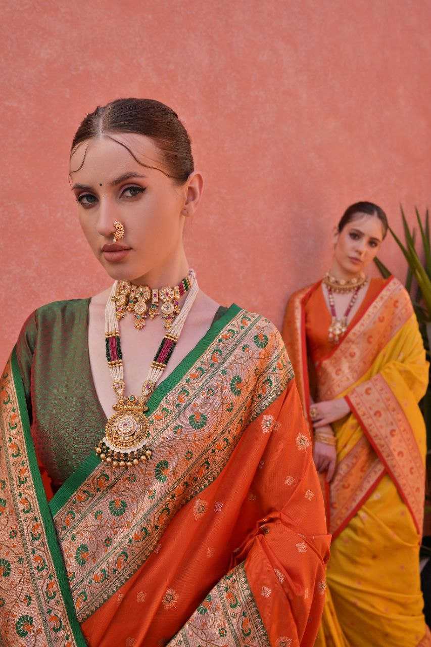 Banarasi Soft Silk With Zari Work PAITHANI Saree