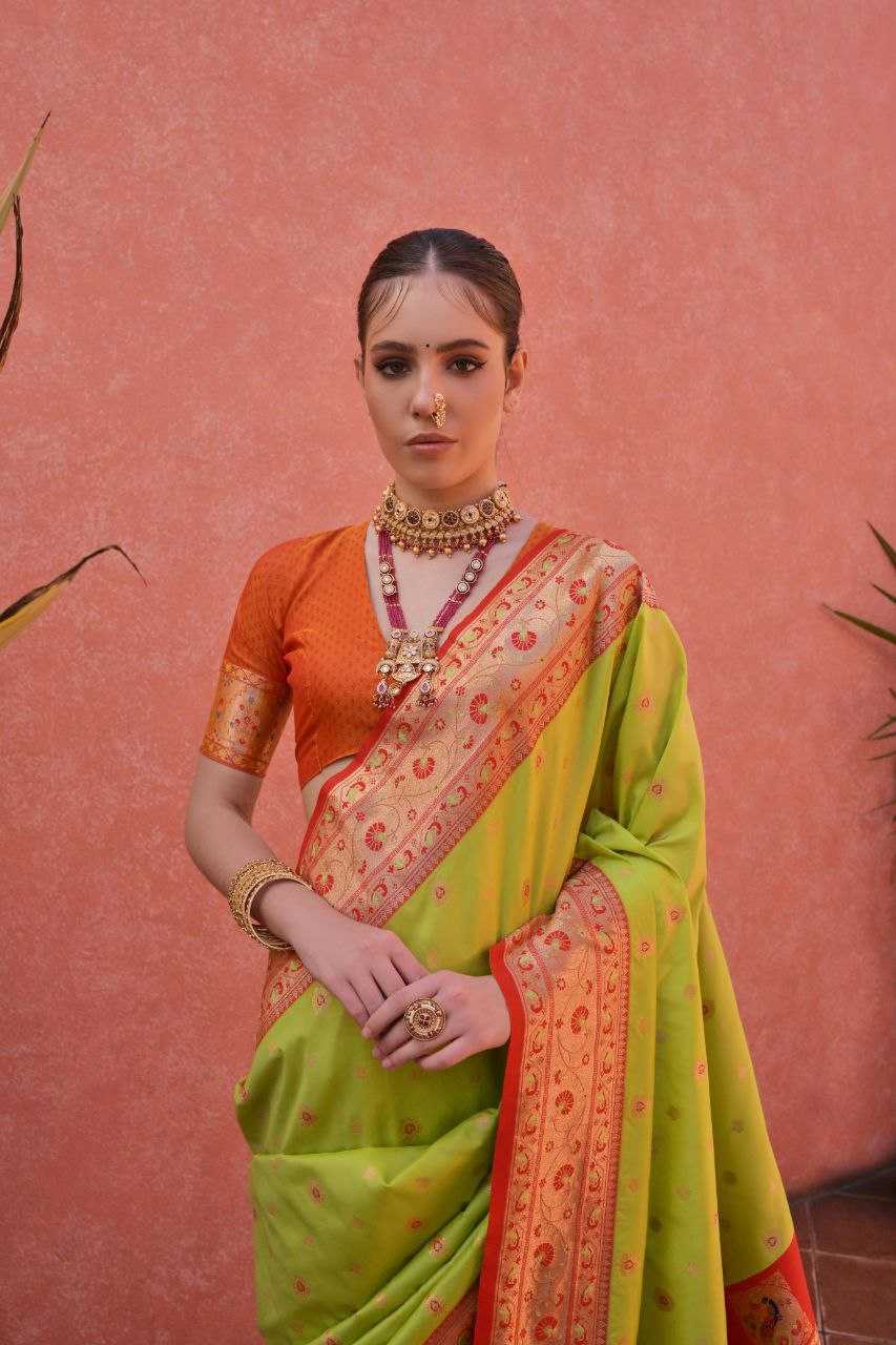 Banarasi Soft Silk With Zari Work PAITHANI Saree