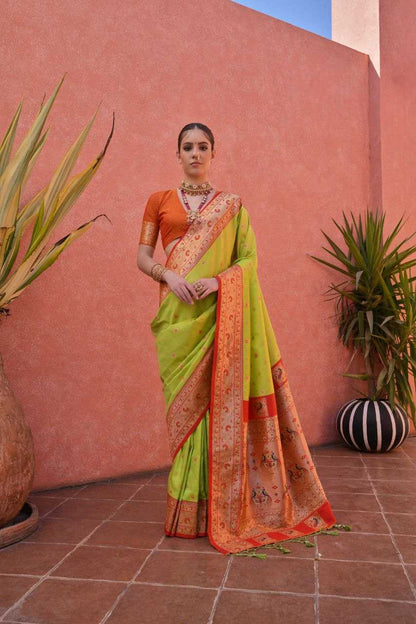 Banarasi Soft Silk With Zari Work PAITHANI Saree