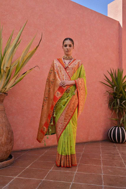 Banarasi Soft Silk With Zari Work PAITHANI Saree