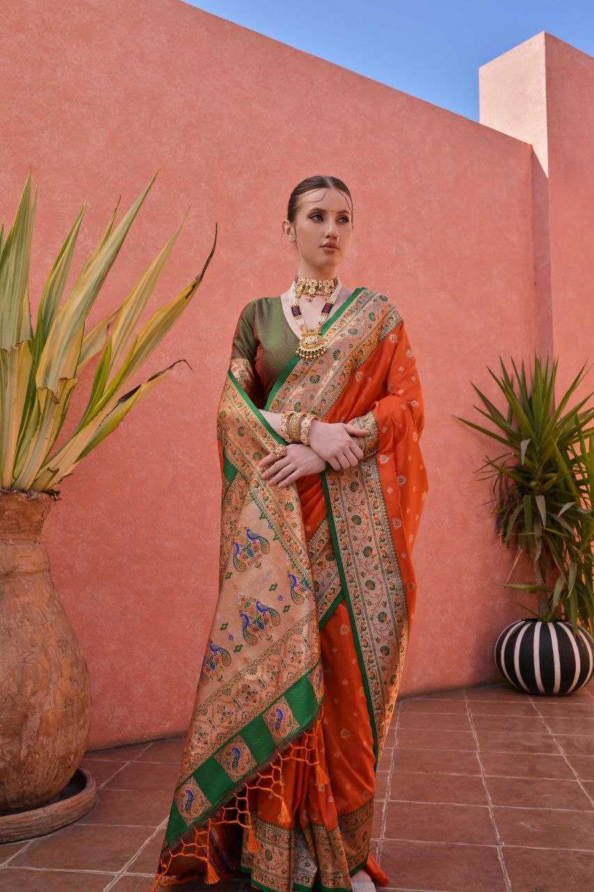 Banarasi Soft Silk With Zari Work PAITHANI Saree