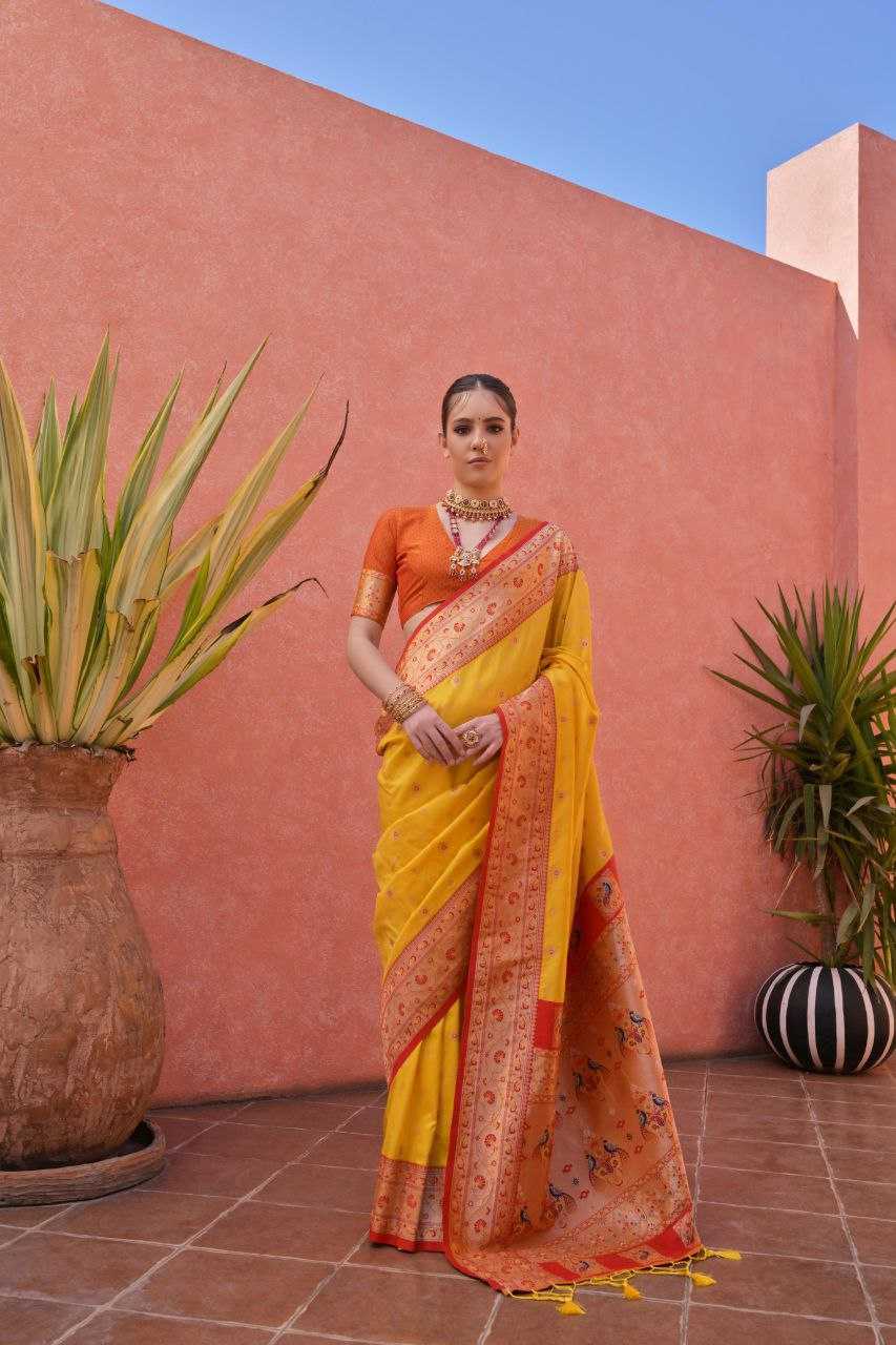 Banarasi Soft Silk With Zari Work PAITHANI Saree