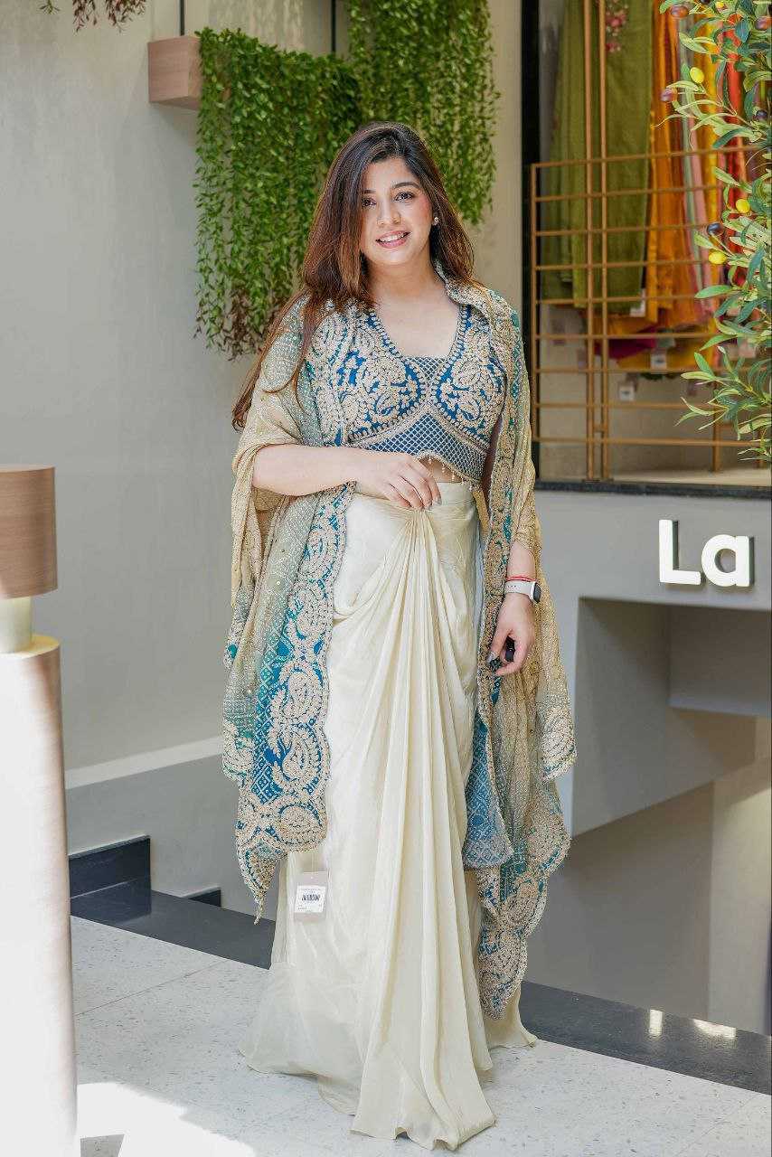 Banglori Silk Dhoti Salwar  Indo Western Dress