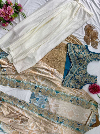 Banglori Silk Dhoti Salwar  Indo Western Dress