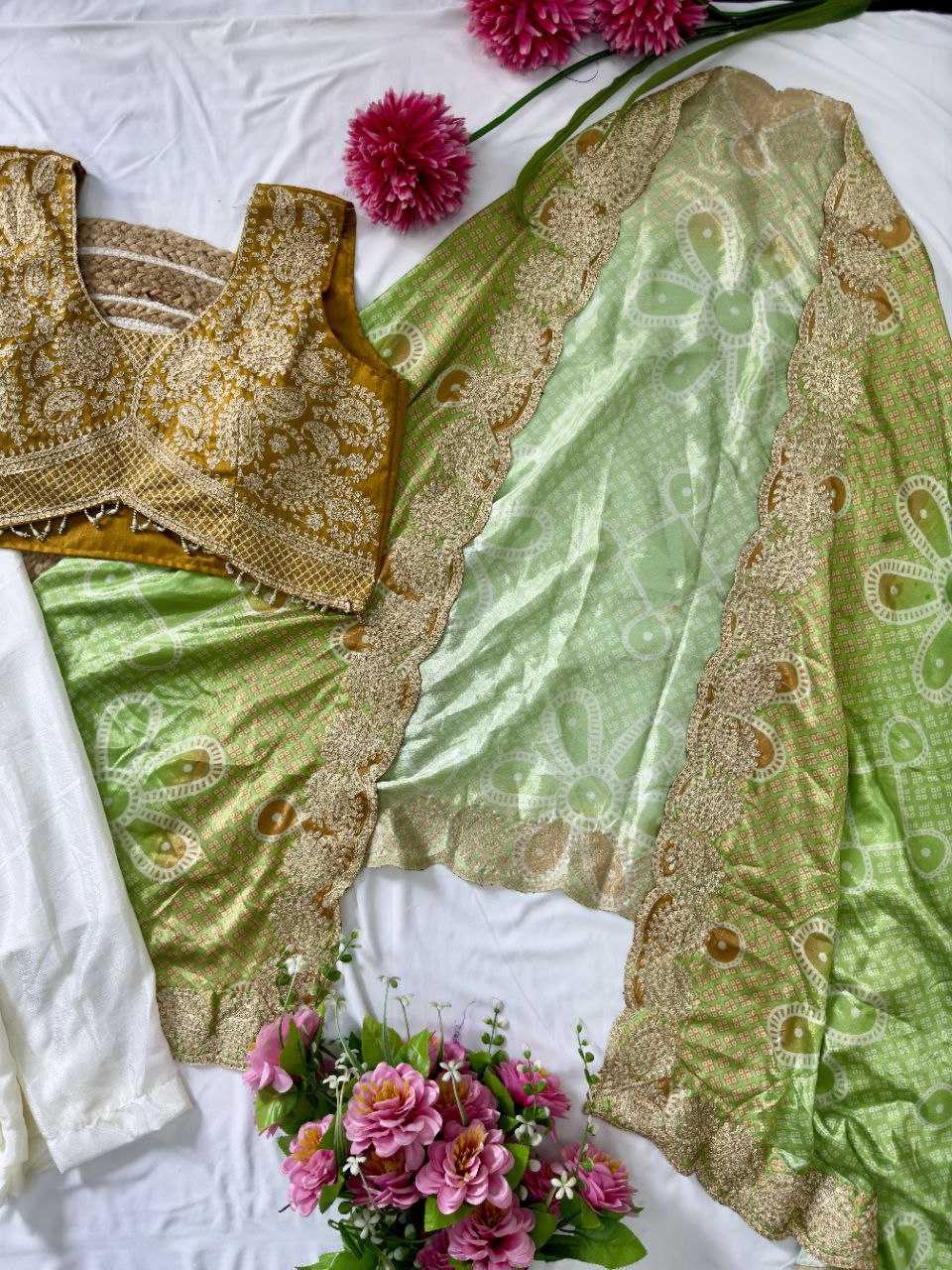 Banglori Silk Dhoti Salwar  Indo Western Dress