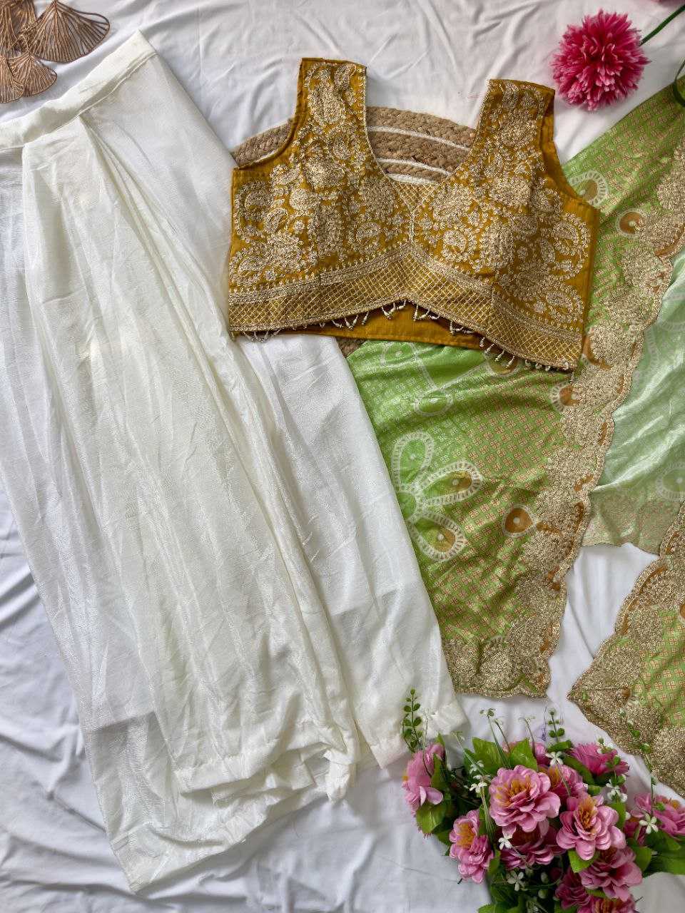 Banglori Silk Dhoti Salwar  Indo Western Dress