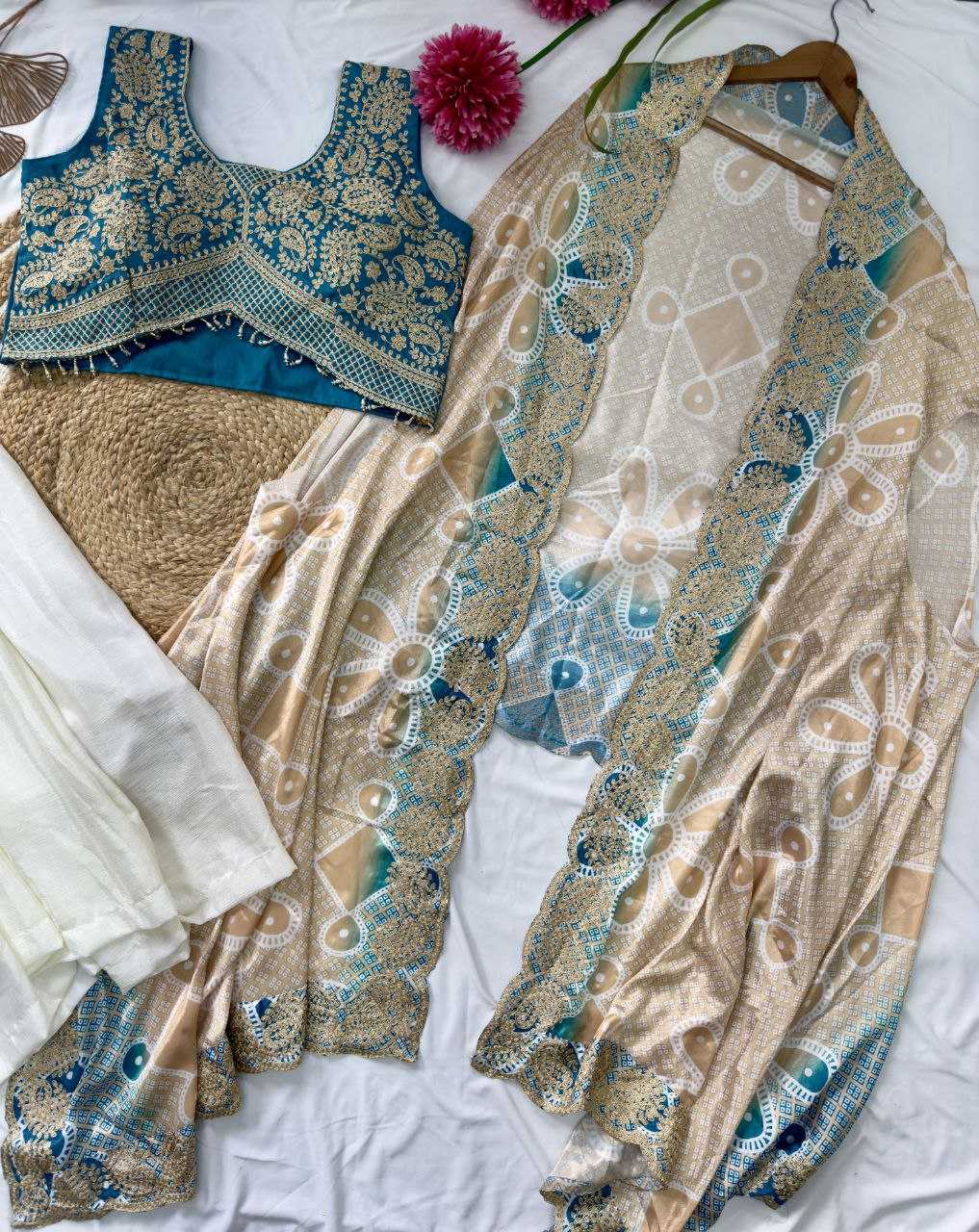 Banglori Silk Dhoti Salwar  Indo Western Dress