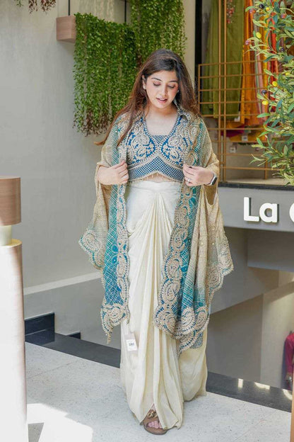 Banglori Silk Dhoti Salwar  Indo Western Dress