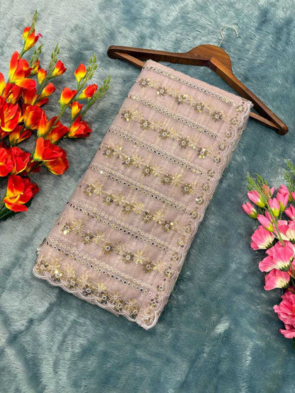 Butterfly Net Sequins Work Saree