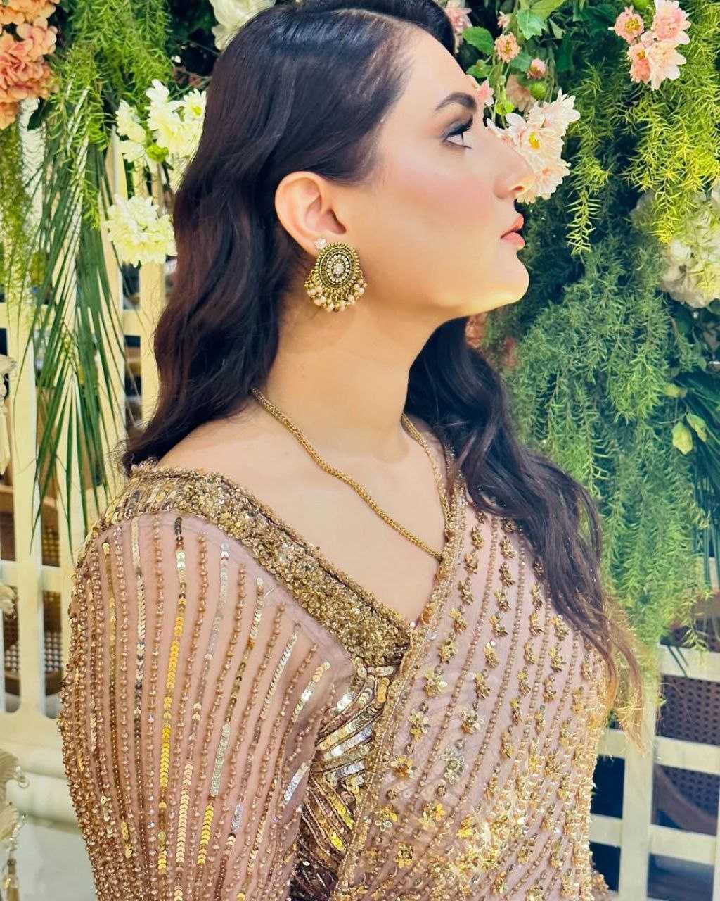 Butterfly Net Sequins Work Saree