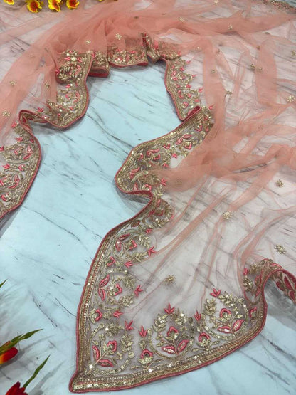Butterfly Net   Embroidered  Zari Wedding Sarees Collections