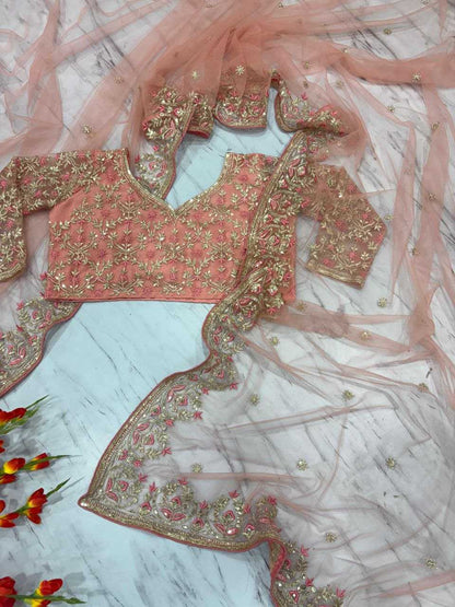 Butterfly Net   Embroidered  Zari Wedding Sarees Collections