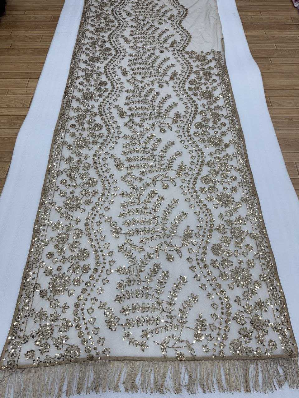 Butterfly Net  Embroidered  Saree With Blouse Wedding Collections