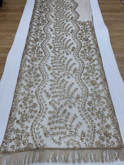 Butterfly Net  Embroidered  Saree With Blouse Wedding Collections