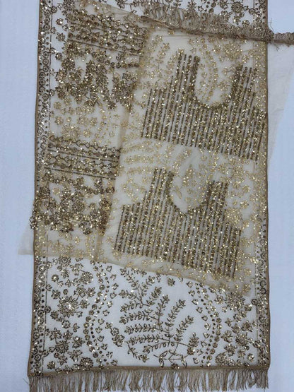 Butterfly Net  Embroidered  Saree With Blouse Wedding Collections