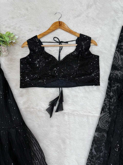 Butterfly Net Indo Western Party wear  Sharara Salwar Suit