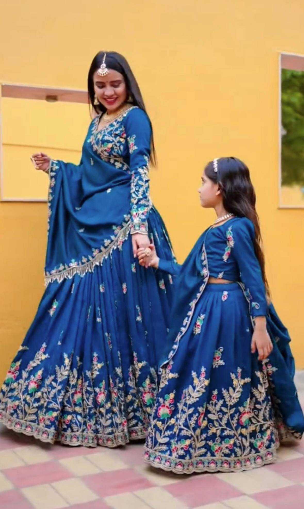 Chinon Lehengas Mother & Daughter Combo