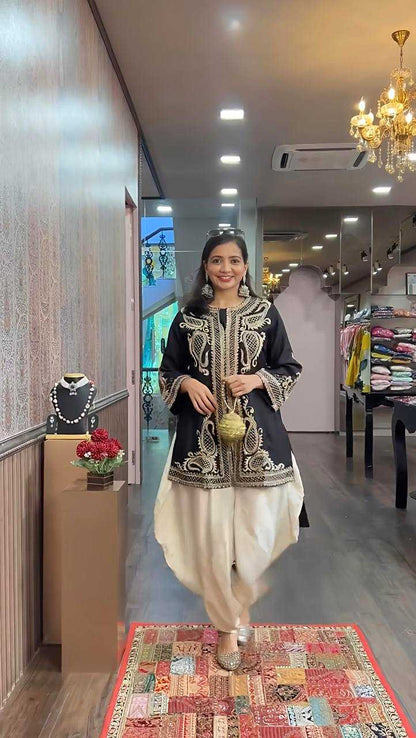 Chinon Embroidery Patiala Suit