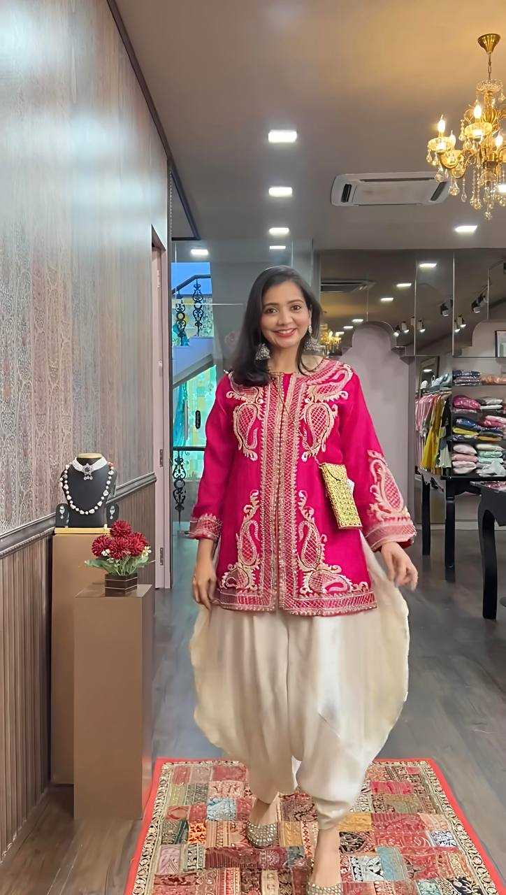 Chinon Embroidery Patiala Suit