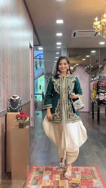 Chinon Embroidery Patiala Suit