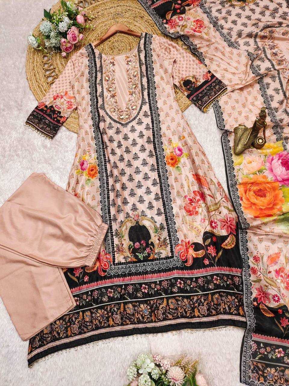 Chinon Embroidery  Plus Size Collections