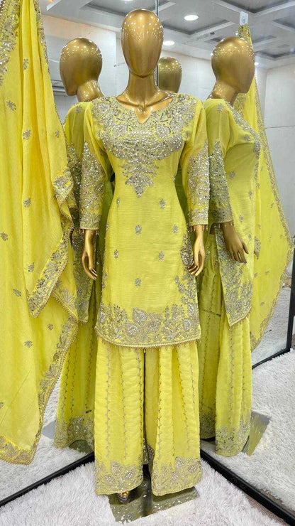 Chinon Off-Shoulder Silk Suits