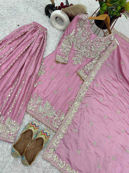 Chinon Off-Shoulder Silk Suits