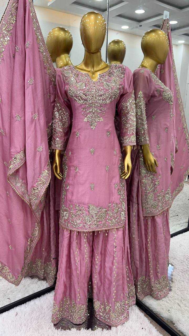 Chinon Off-Shoulder Silk Suits