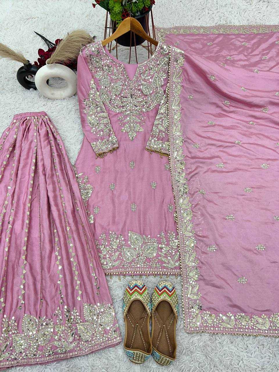 Chinon Off-Shoulder Silk Suits