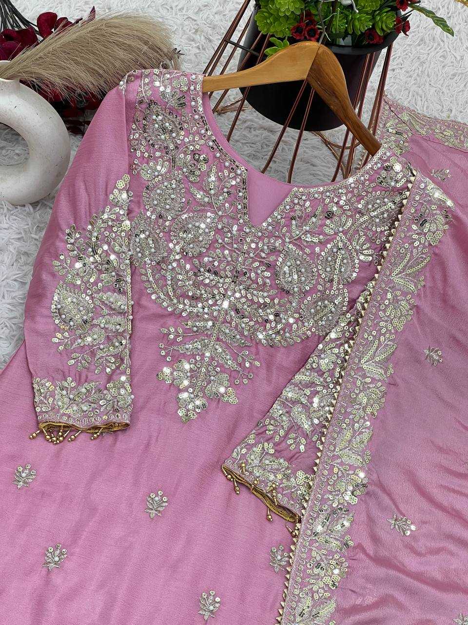 Chinon Off-Shoulder Silk Suits