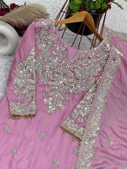 Chinon Off-Shoulder Silk Suits