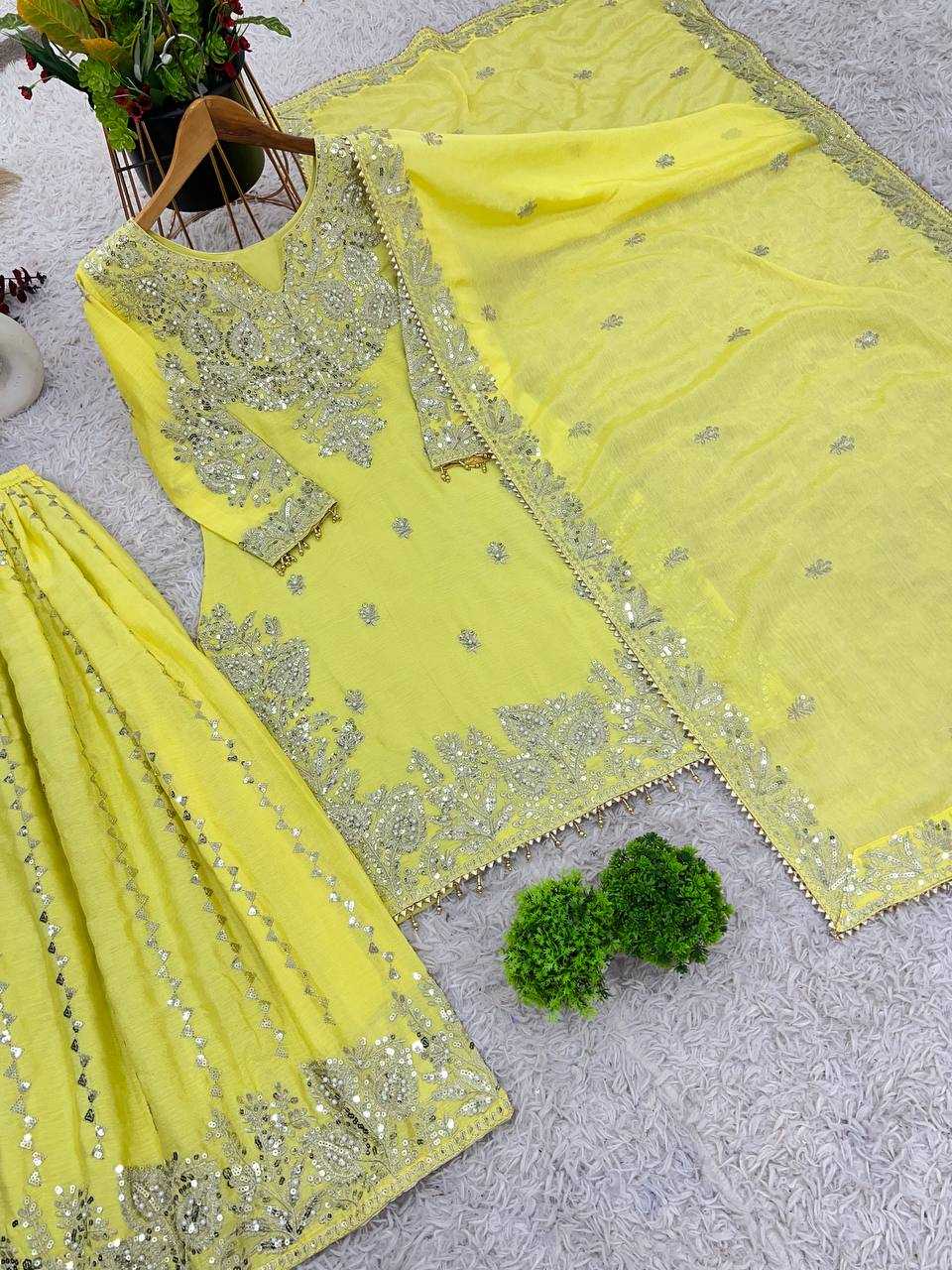 Chinon Off-Shoulder Silk Suits