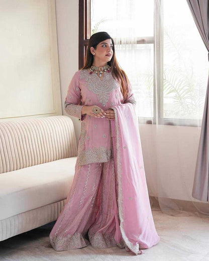 Chinon Off-Shoulder Silk Suits
