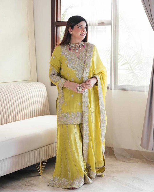 Chinon Off-Shoulder Silk Suits