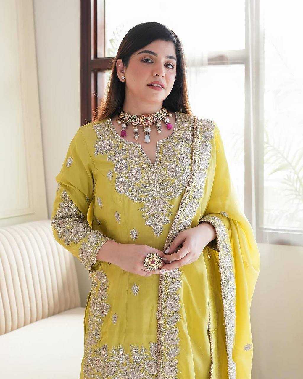 Chinon Off-Shoulder Silk Suits