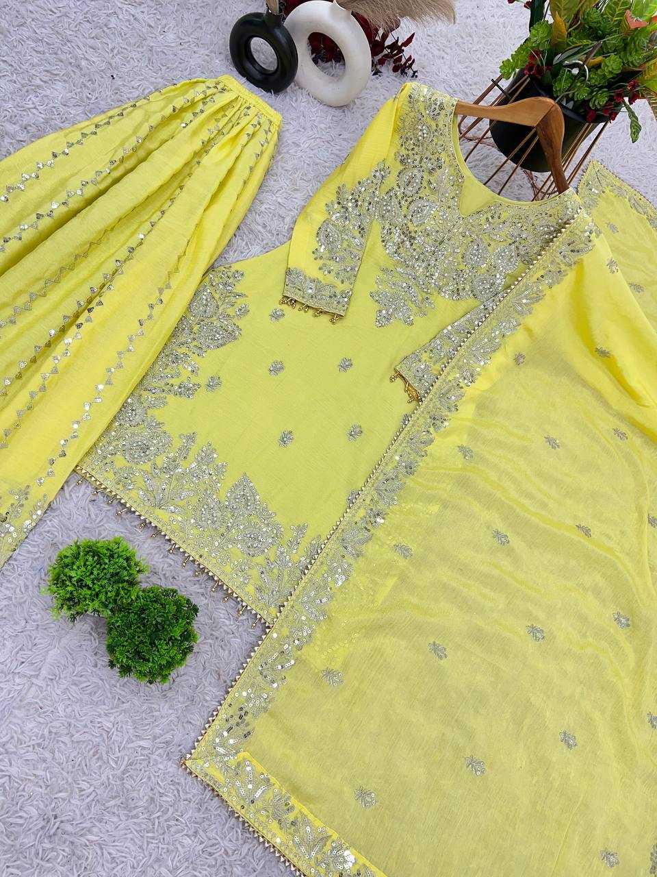 Chinon Off-Shoulder Silk Suits